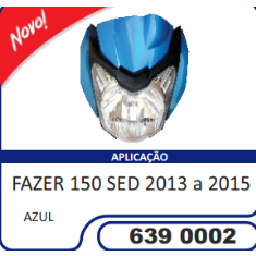 Carenagem Farol Completa Compatível Fazer-150 2013/2015 SED (Azul) Sportive